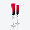 Baccarat Mille Nuits Flutissimo Flutes Red - Set of 2